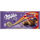 Шоколад молочный с карамелью и миндалем Milka Ganze Hazelnuts  Швейцария 100г