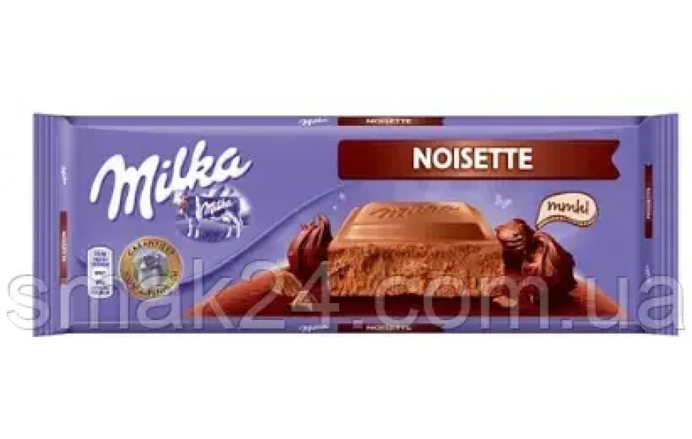 Шоколад молочный с ореховым кремом Milka Noisette Швейцария 270г
