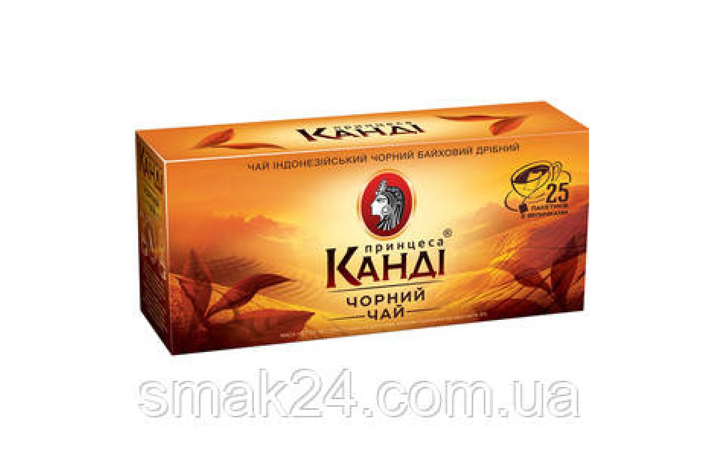 Чай индонезийский черный байховый Принцесса Канди  (25х1,8г) 45г
