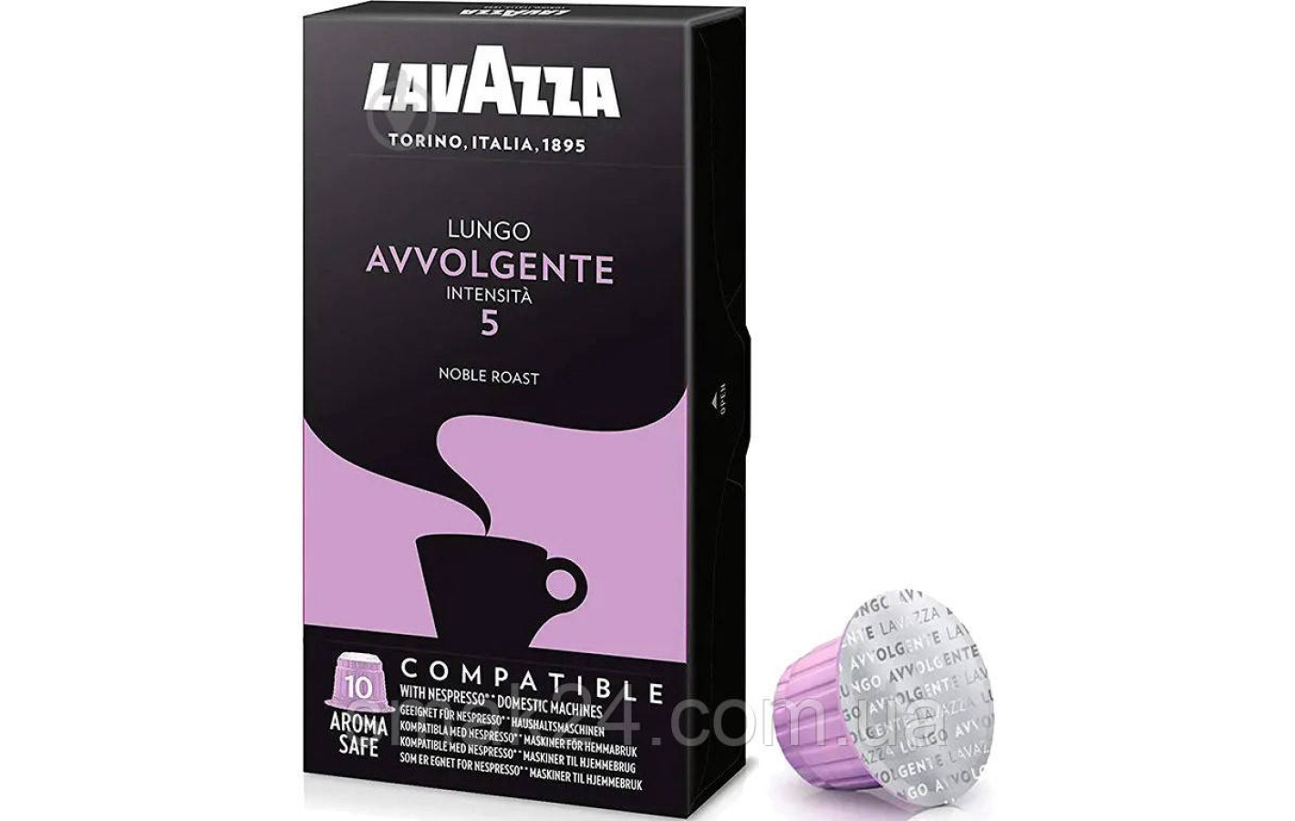 Кава в капсулах Lavazza Lungo Avvolgente №5 Intensity (10 шт) 55г Італія