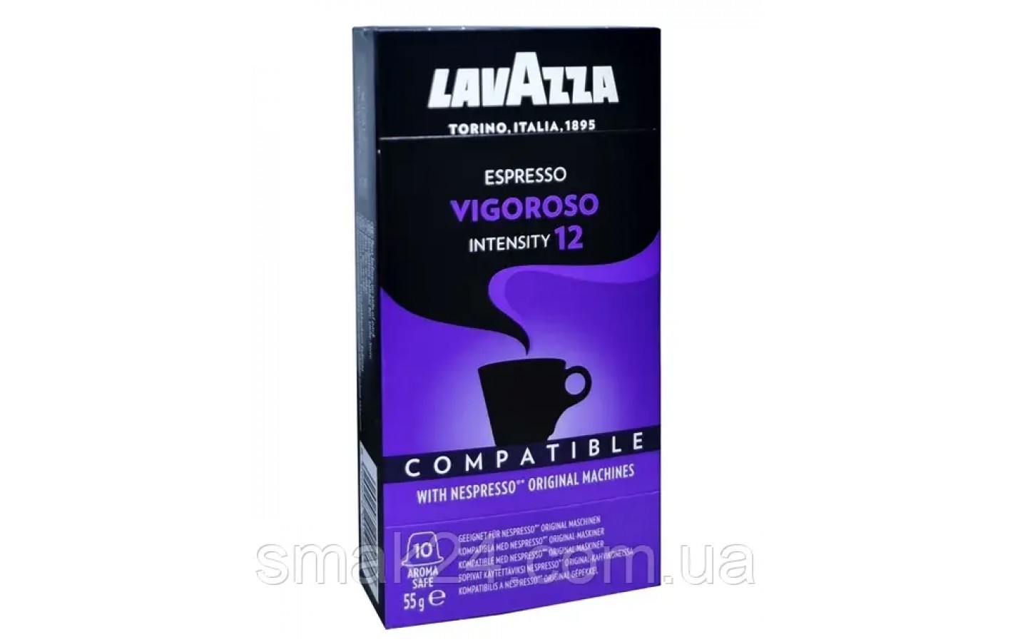 Кофе в капсулах Lavazza Espresso Vigoroso №12 Intensity (10 шт) 55г Италия