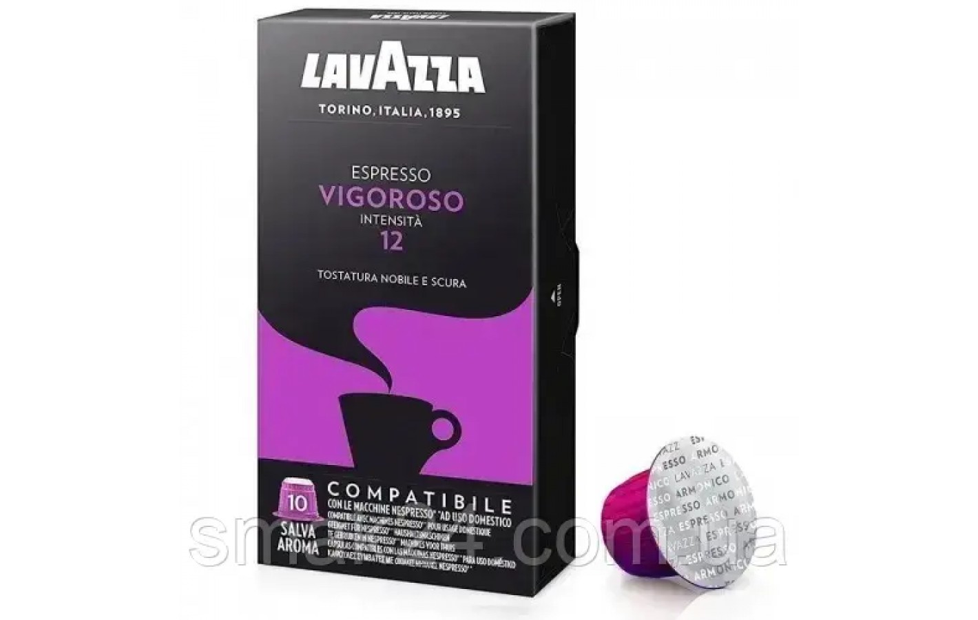 Кофе в капсулах Lavazza Espresso Vigoroso №12 Intensity (10 шт) 55г Италия