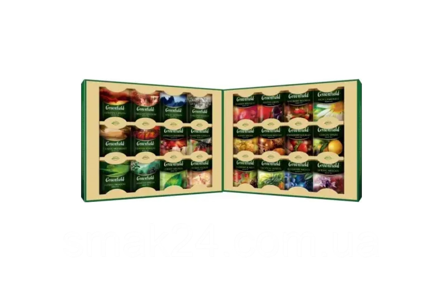 Набор из 24 сортов чая Greenfield «Premium Tea» (96пакет.) 167,2г