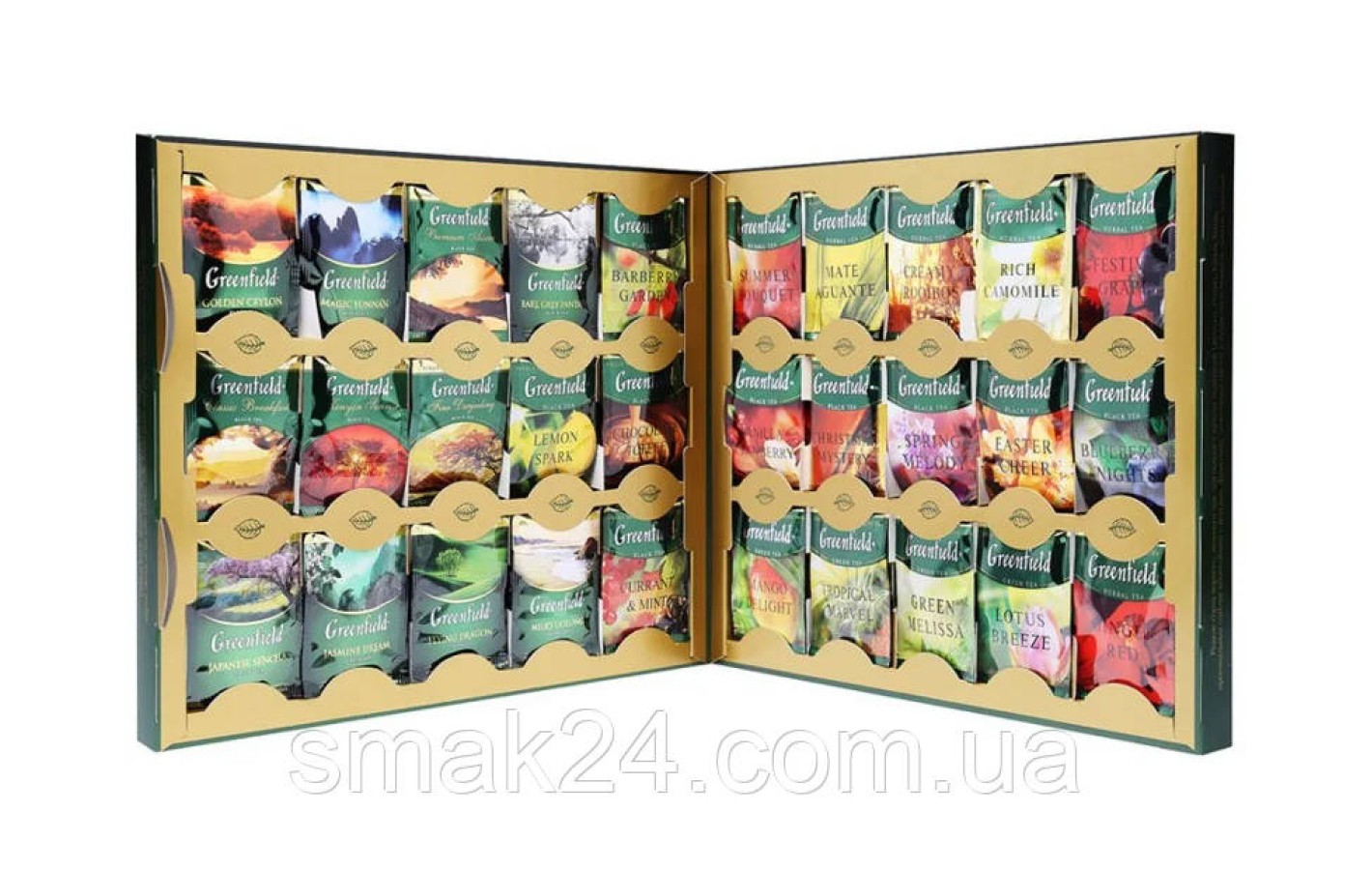 Набор из 24 сортов чая Greenfield «Premium Tea» (96пакет.) 167,2г
