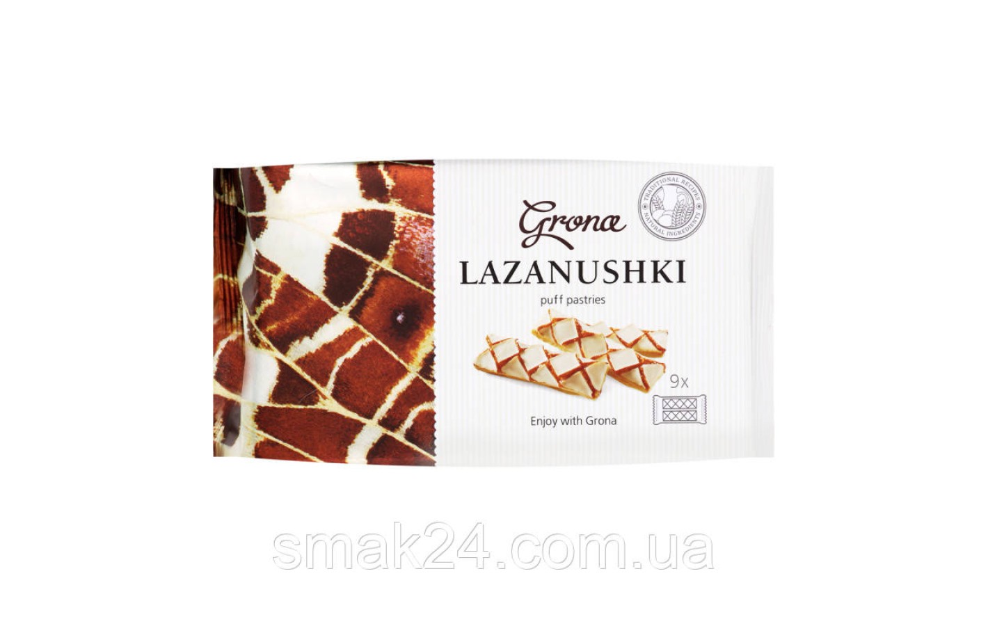 Печиво листкове Лазанушки ТМ Grona Lazanushki (9*17.8г) 160г Україна