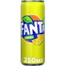 Напій сильногазований Fanta Лимон 250 мл