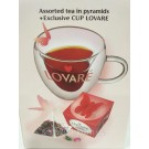 Подарочный набор 4 сорта чая Lovare Impression tea box с фирменной чашкой