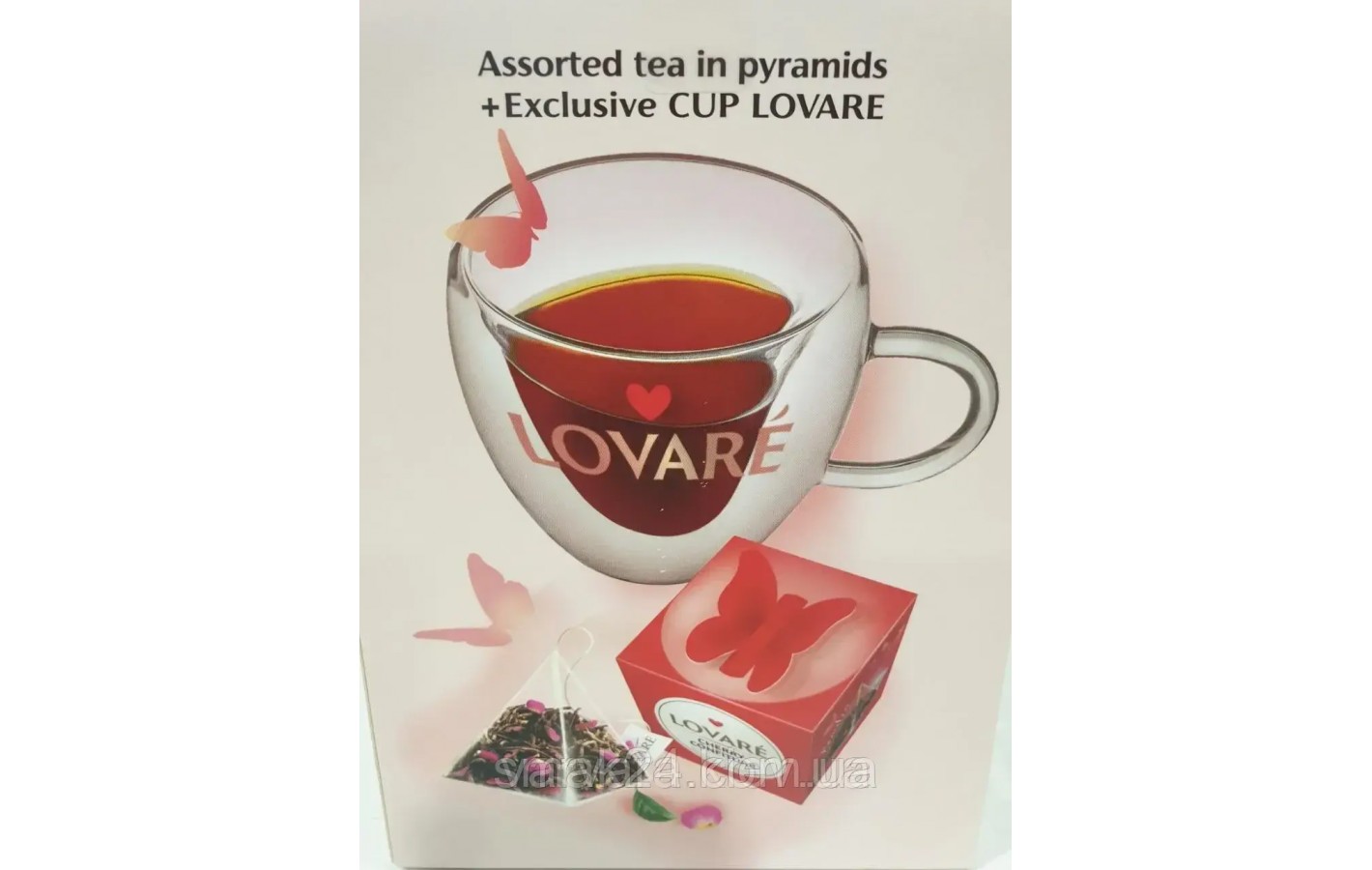 Подарочный набор 4 сорта чая Lovare Impression tea box с фирменной чашкой