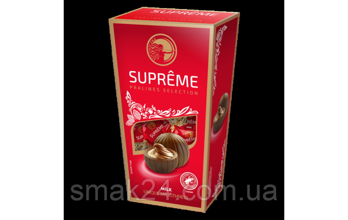 Конфеты шоколадные Премиум класса с темным Какао-Кремом Supreme Pralines Selection 150 г Польша