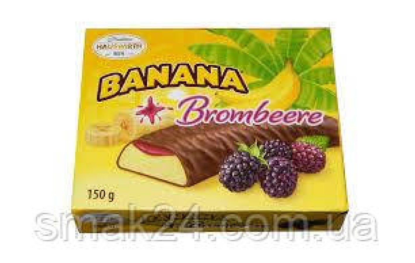 Конфеты шоколадные  Banana Schoko Bananen (Банановое суфле ) Hauswirth Австрия 150г