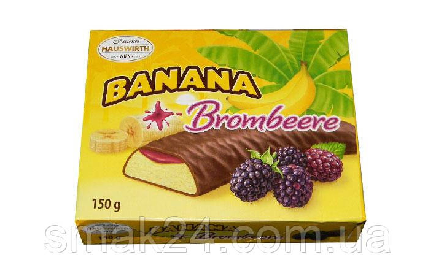 Конфеты шоколадные  Banana Schoko Bananen (Банановое суфле ) Hauswirth Австрия 150г
