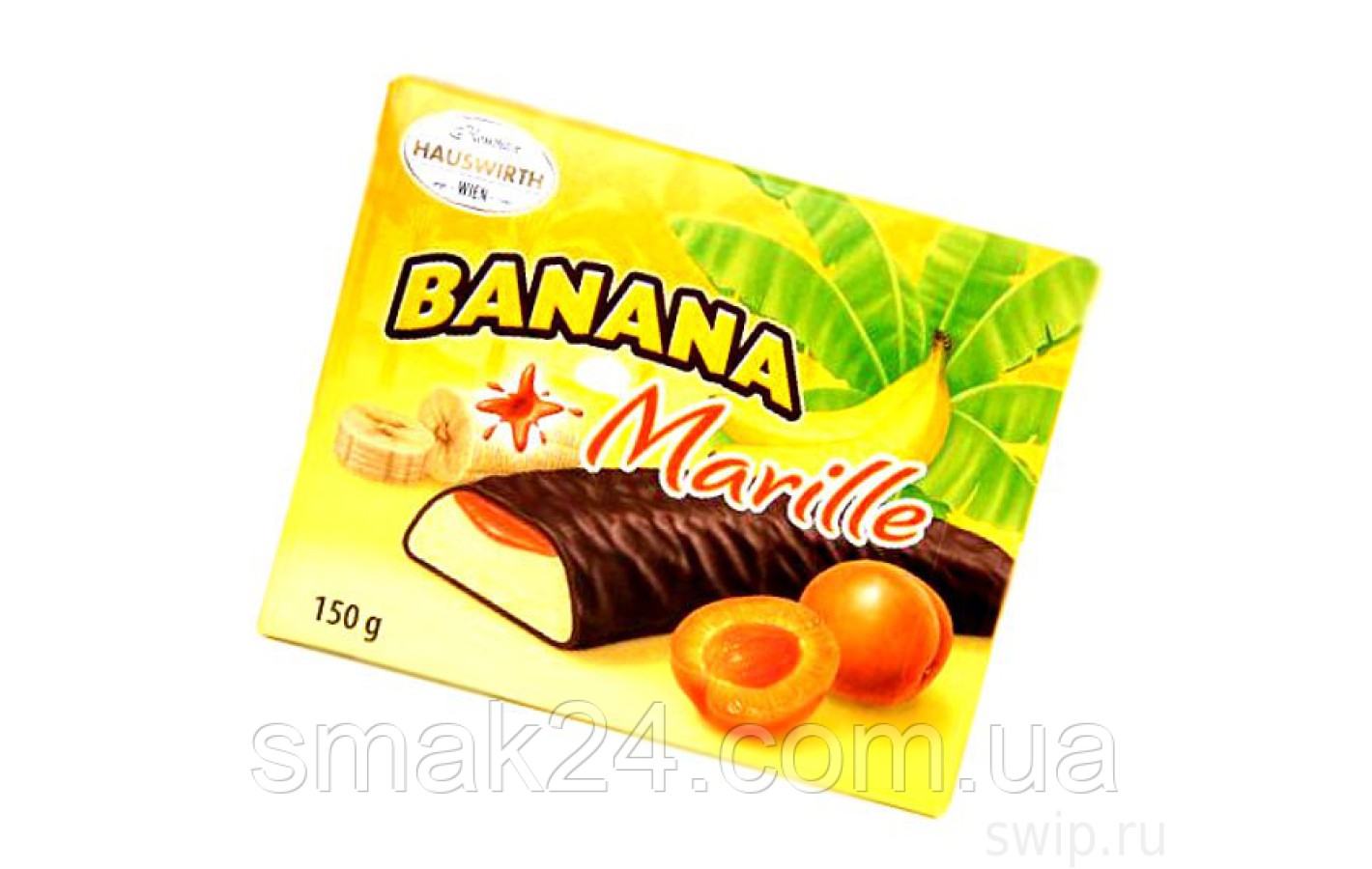 Конфеты шоколадные  Banana Schoko Bananen (Банановое суфле ) Hauswirth Австрия 150г