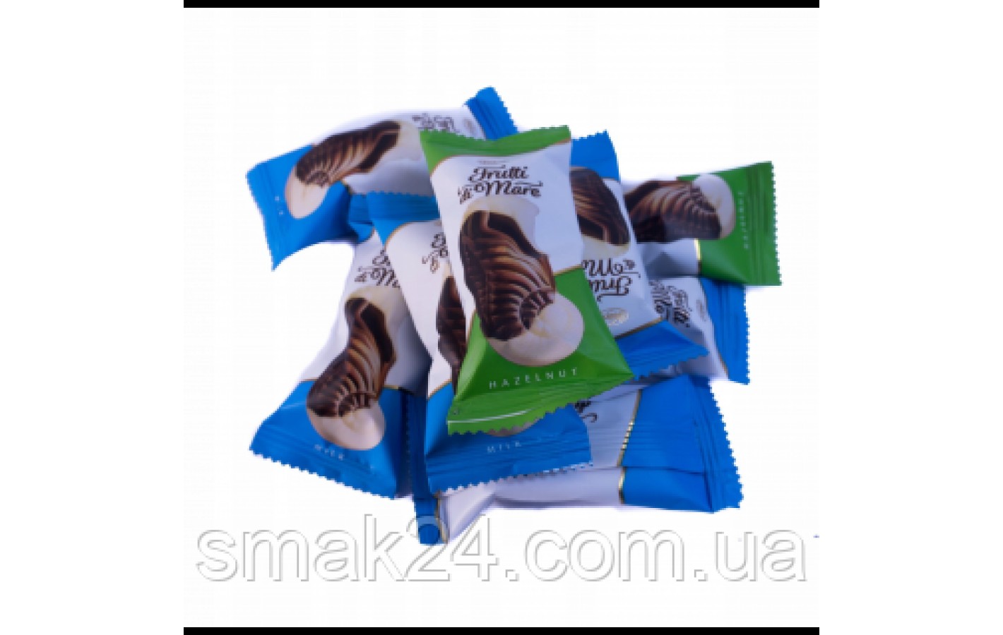 Цукерки Асорті з шоколадною та горіховою начинками VOBRO FRUTTI DI MARE 1кг Польща