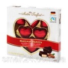 Конфеты марципановые в темном шоколаде Сердечки  Marzipan Herzen Maitre Truffout Австрия 110г