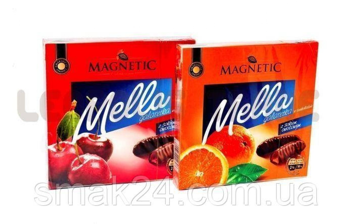 Конфеты шоколадные Galaretka Mella с вишневым соком Magnetik Польша 190г