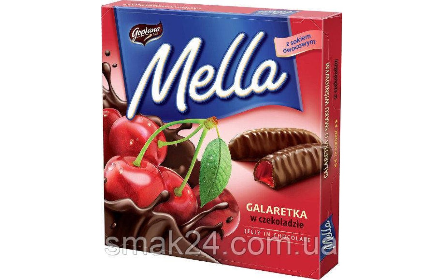 Конфеты шоколадные Galaretka Mella с вишневым соком Magnetik Польша 190г