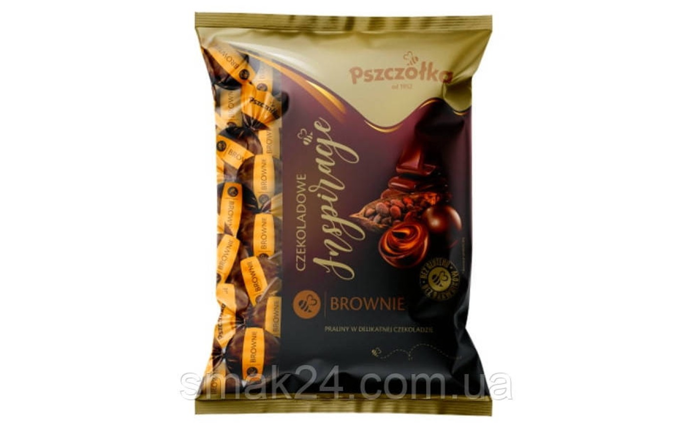 Шоколадные конфеты с начинкой Брауни Pszczolka Chocolate pralines Brownie 1 кг Польша