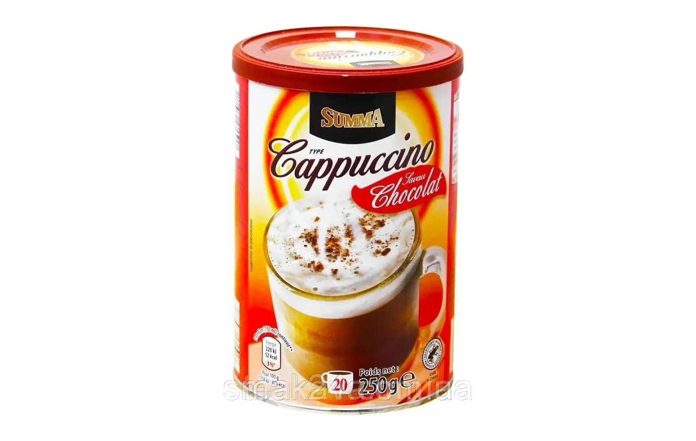 Капучіно шоколадний Summa Cappuccino Chocolat 250г Німеччина