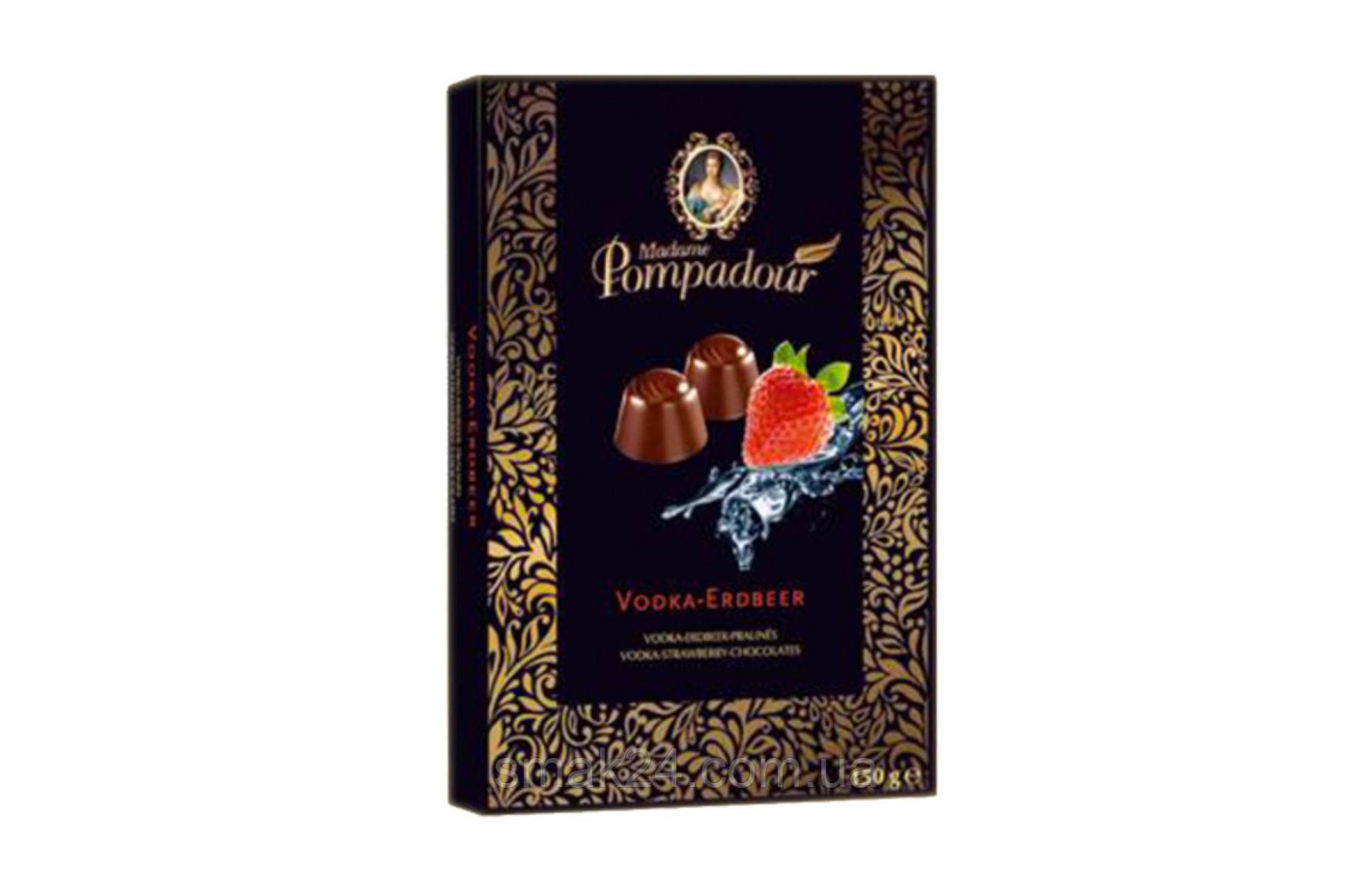 Конфеты шоколадные Мадам Помпадур Водка и клубника Madame Pompadour 150 г Германия