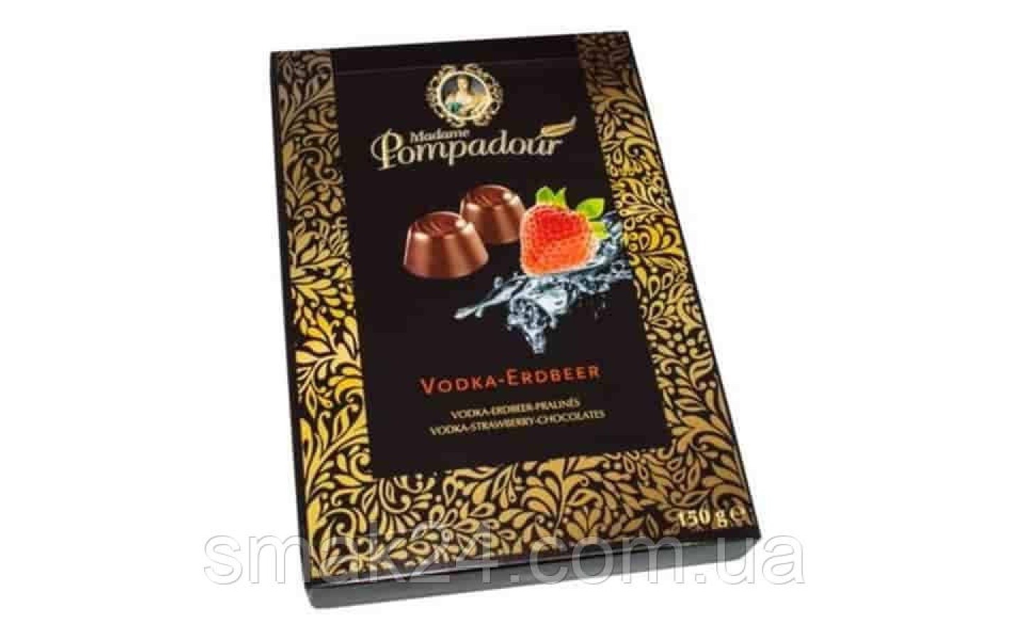 Конфеты шоколадные Мадам Помпадур Водка и клубника Madame Pompadour 150 г Германия