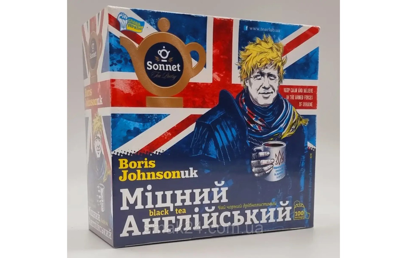 Чай черный крепкий Английский Борис Джонсонюк Sonnet Tea Postry (100х2г) 200г