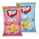 Чипсы волнистые со вкусом ветчины с сыром TOP Twist karbowane Smak ser szynka 150г Польша