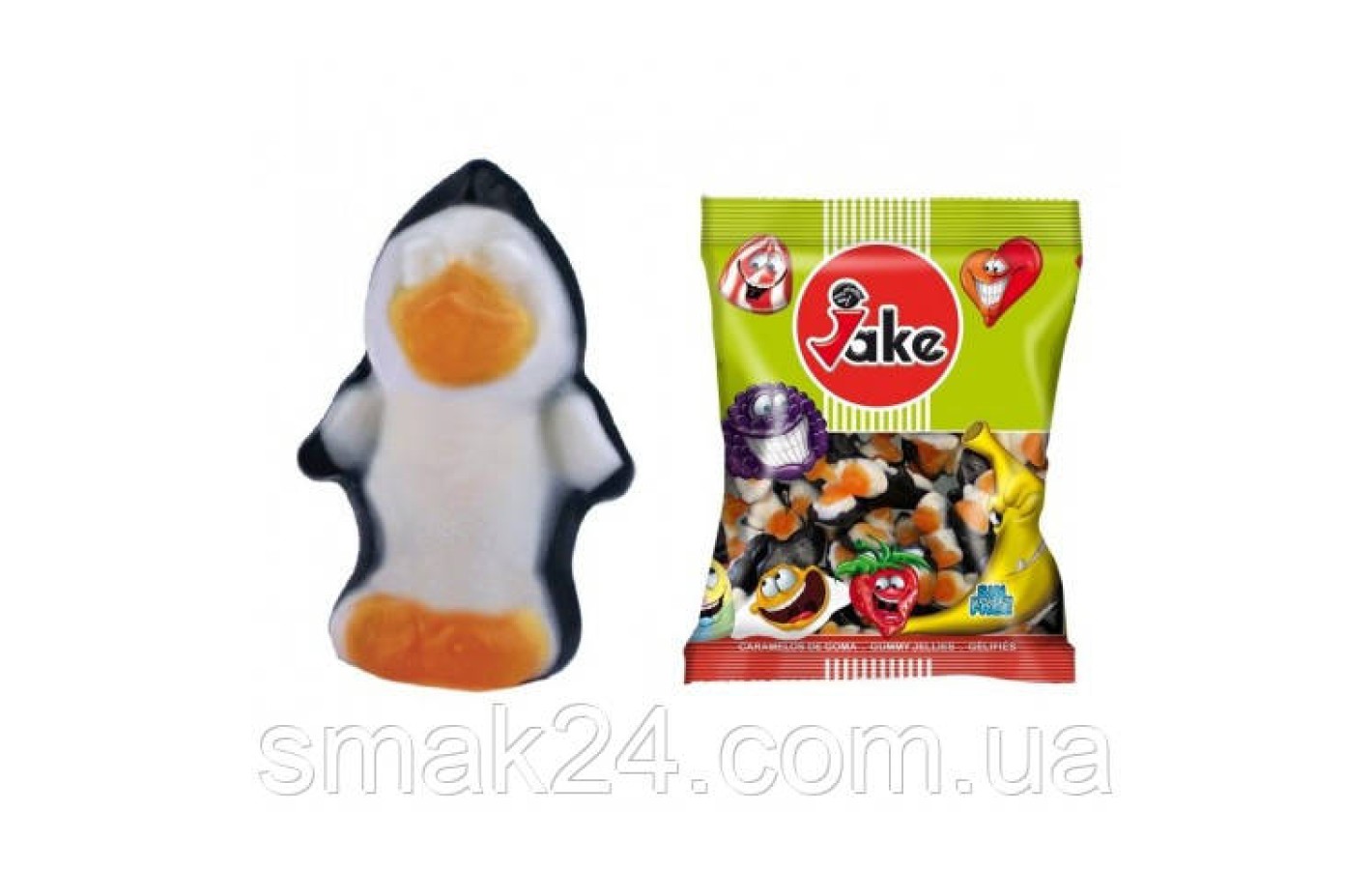 Желейні цукерки Пінгвіни БЕЗ ГЛЮТЕНУ І ЛАКТОЗИ Jelly Mania Gummies 1кг Іспанія
