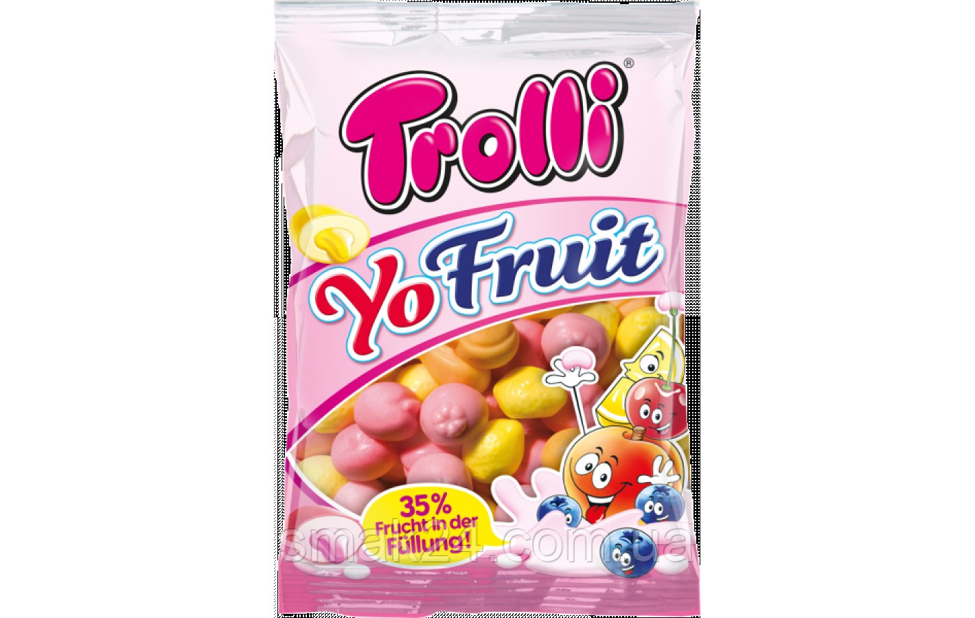 Желейные конфеты с фруктовой начинкой Trolli Yo Fruit 200г Германия