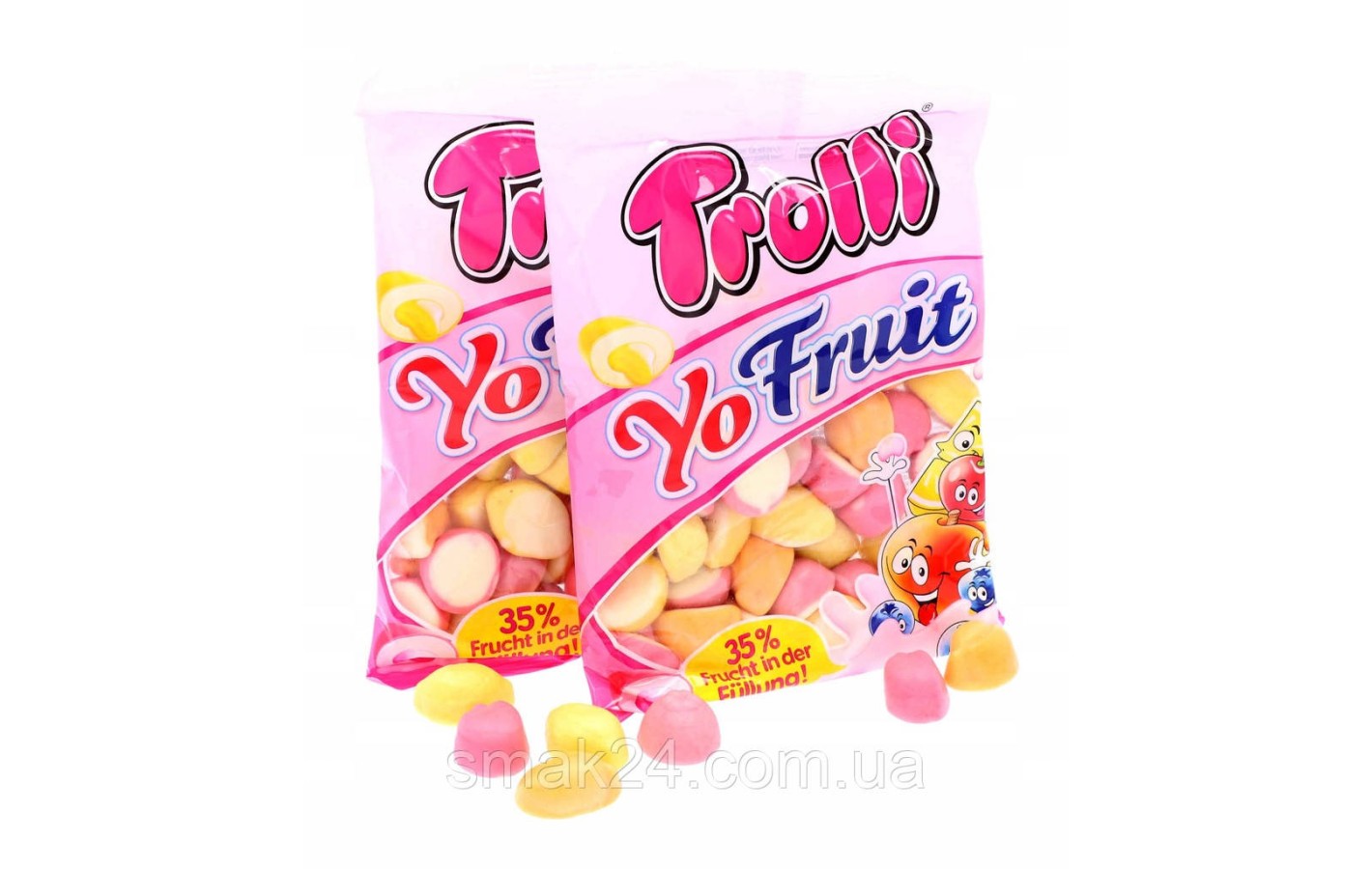 Желейные конфеты с фруктовой начинкой Trolli Yo Fruit 200г Германия