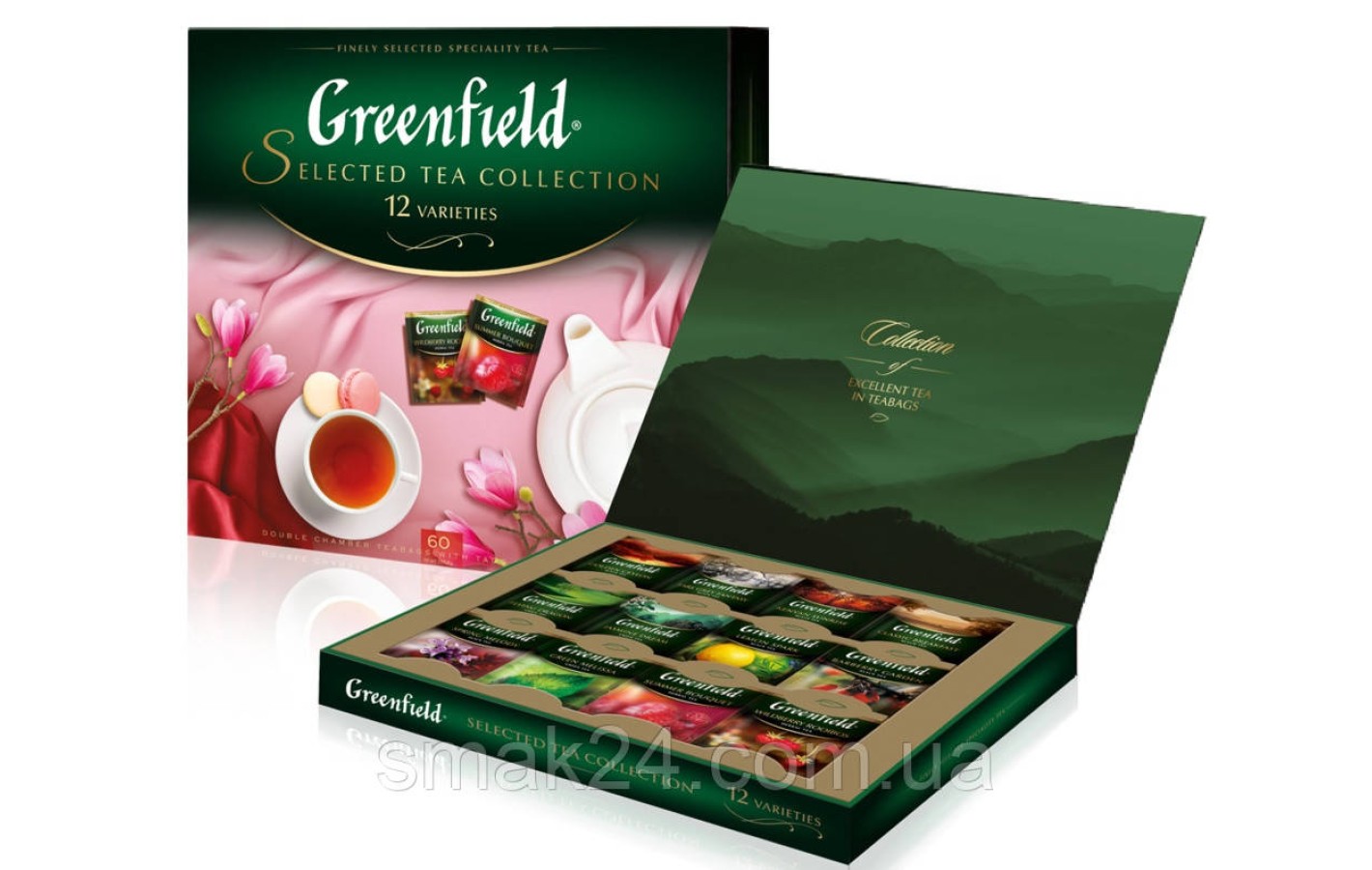 Набор из 12 сортов чая Greenfield «Selected Tea Collection» (60пакет.) 107,5г