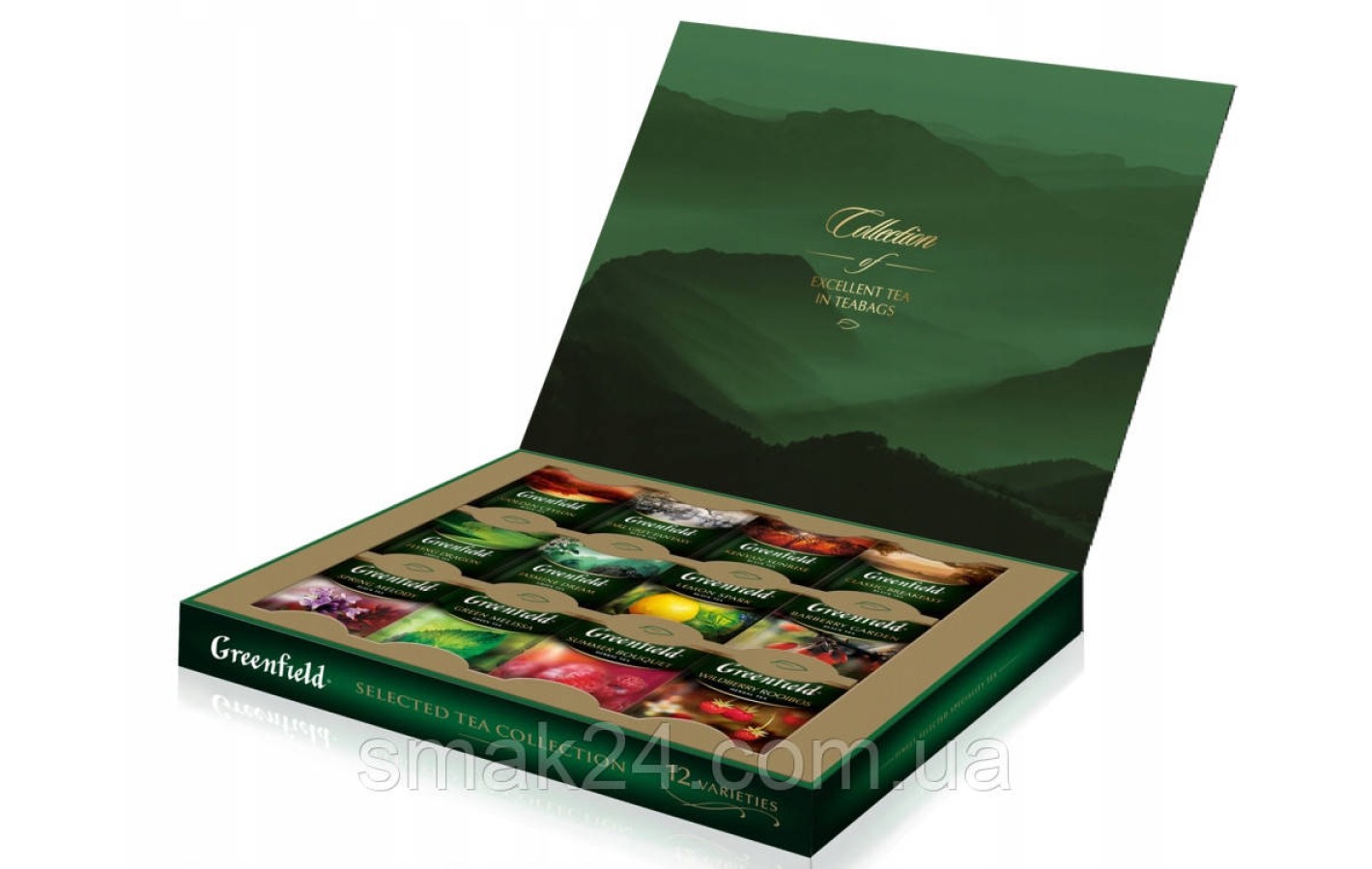 Набор из 12 сортов чая Greenfield «Selected Tea Collection» (60пакет.) 107,5г