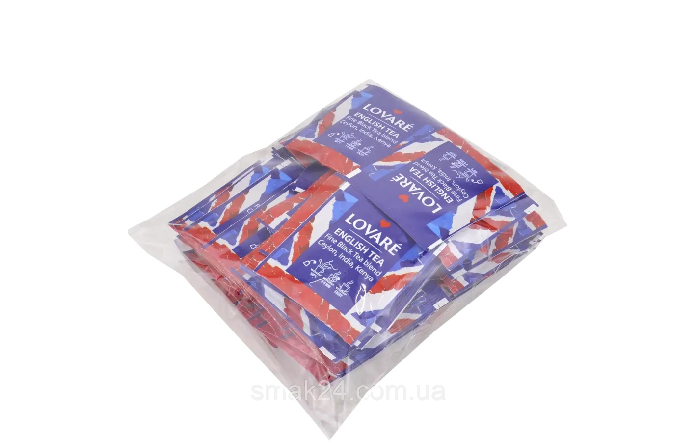 Чай черный байховый Lovare English Tea (50 пакетика х 2г) 100г