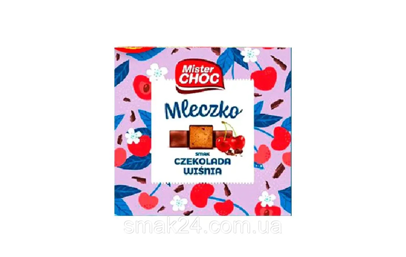 Конфеты Птичье молоко с Шоколадно-Вишневым вкусом MISTER CHOC Mleczko czekolada wisnia 380г Германия