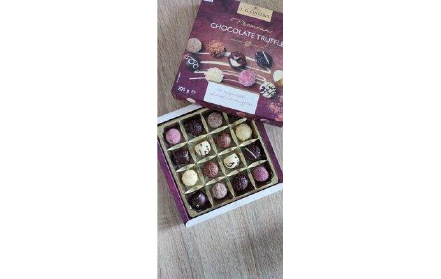 Конфеты пралине трюфель J.D.Gross Premium Chocolate Truffles 200г Польша