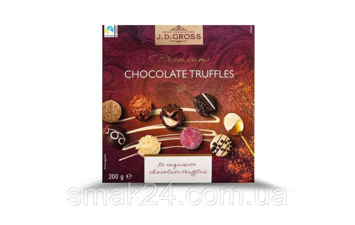 Конфеты пралине трюфель J.D.Gross Premium Chocolate Truffles 200г Польша