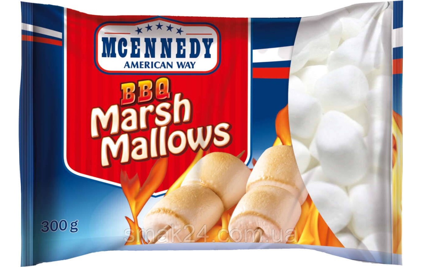 Зефір Маршмелоу білий Mcennedy BBQ Marsh Mallows 300 г Німеччина
