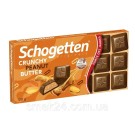 Шоколад молочний Кранчі й Арахісова олія Schogetten Crunchy Peanut Butter 100 г Німеччина