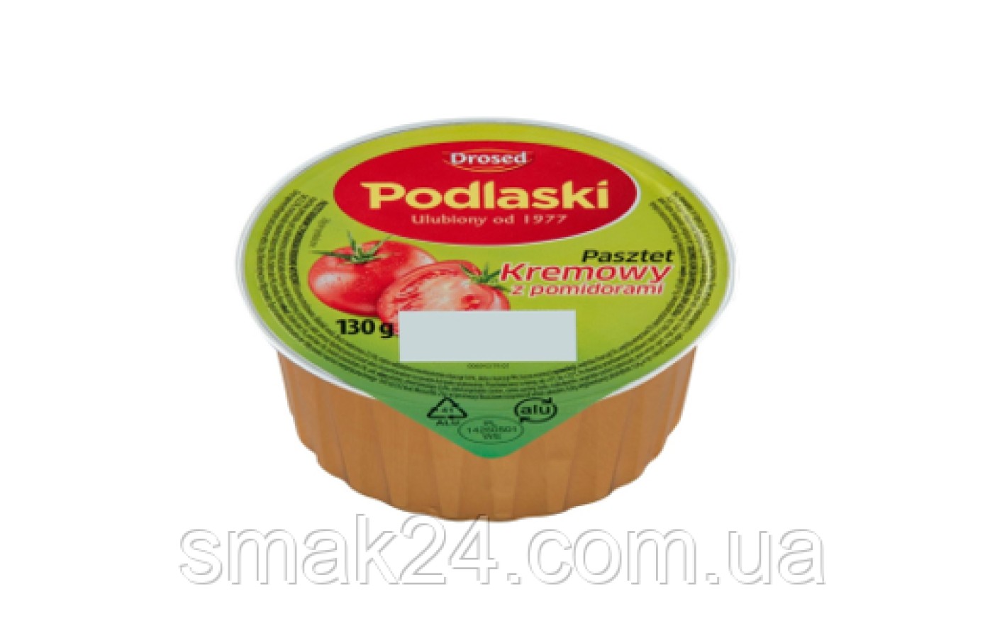 Паштет из свинины с курицей и помидорами Podlaski Pasztet Kremowy z pomidirami 100г Польша