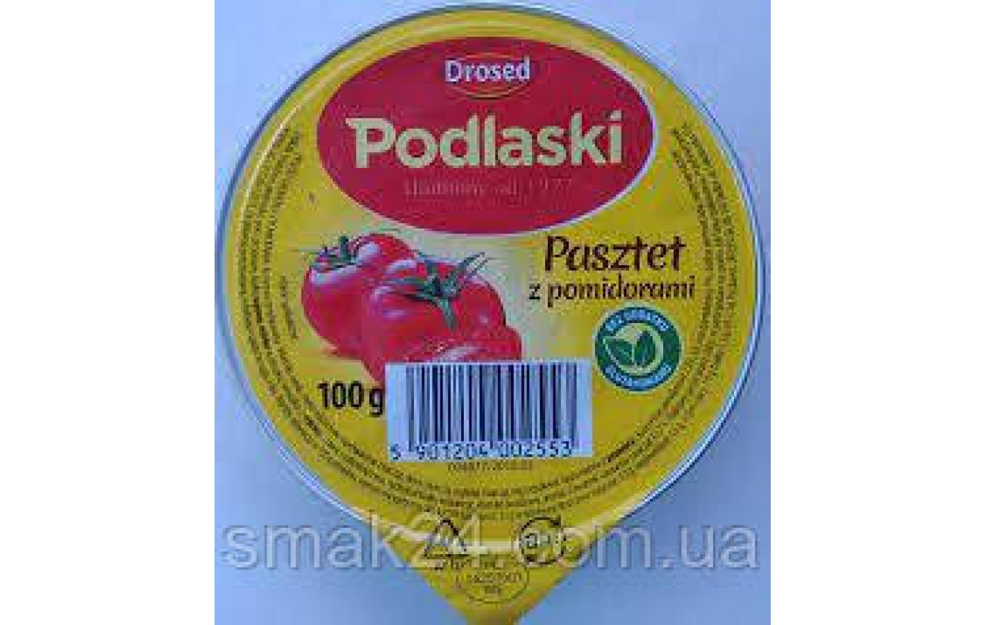 Паштет из мяса курицы с помидорами Podlaski Pasztet z pomidirami 100г Польша