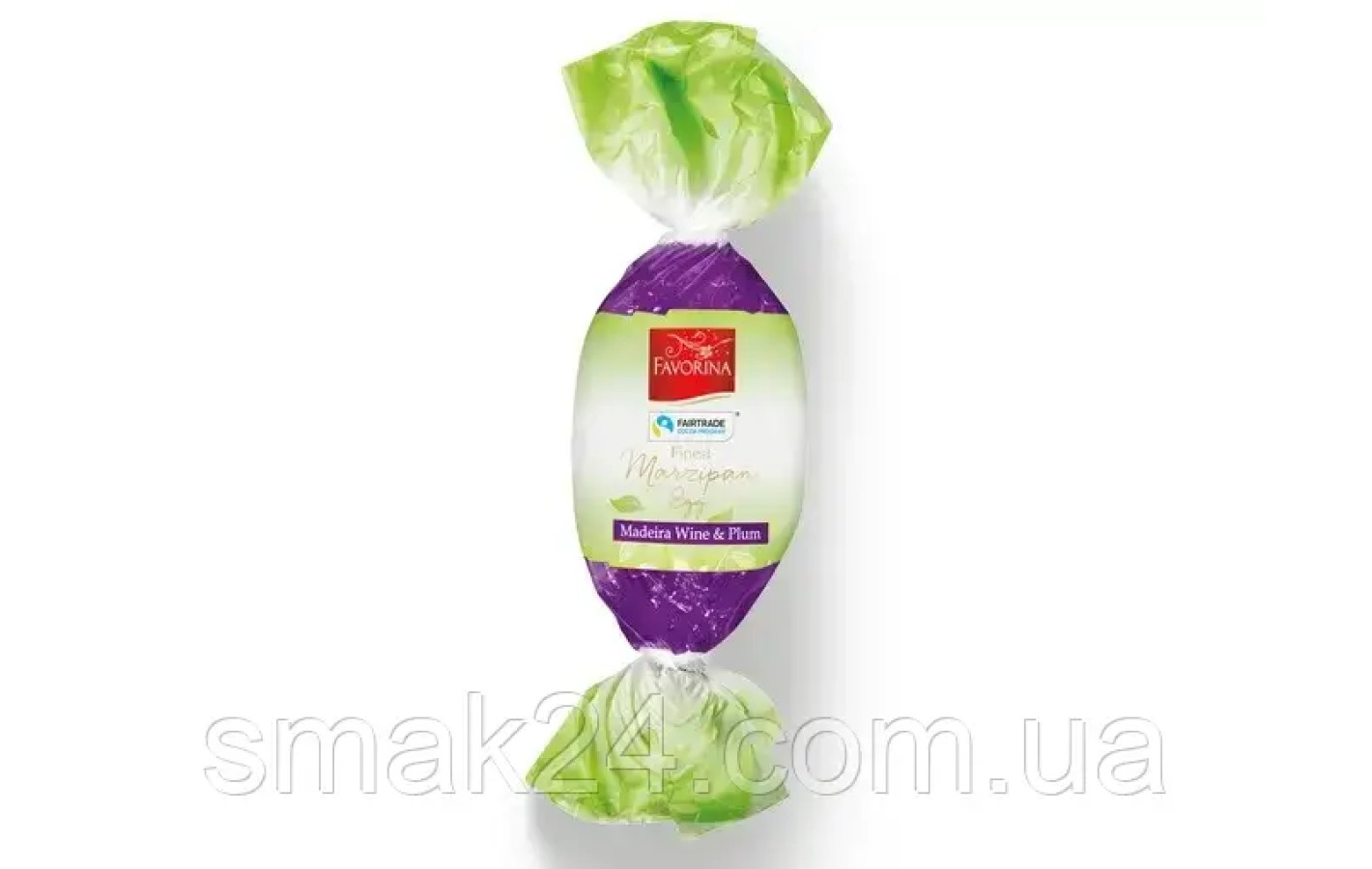 Яйце Марципан зі смаком сливи та мадери у темному шоколаді Favorina Marzipan Egg Madeira Win & Plum 100г Німеччина