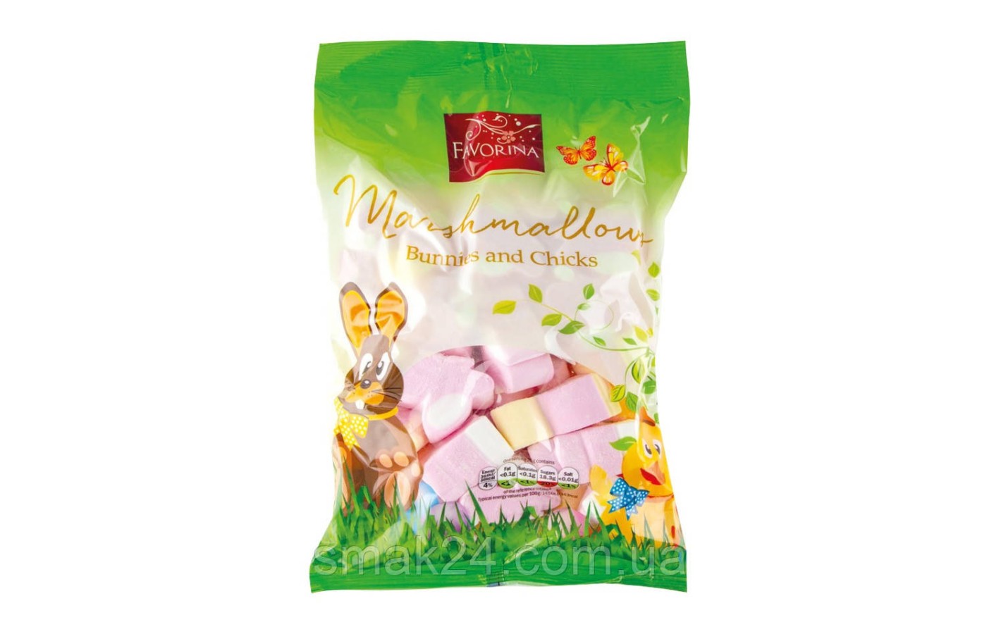 Маршмелоу Кролики та курчата Favorina MARSHMALLOWS 200 г