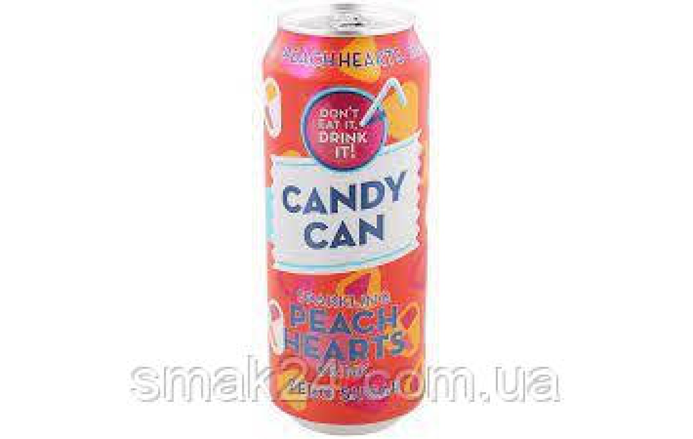 Напиток газированный со вкусом персика БЕЗ САХАРА Candy Can 0.5л Нидерланды