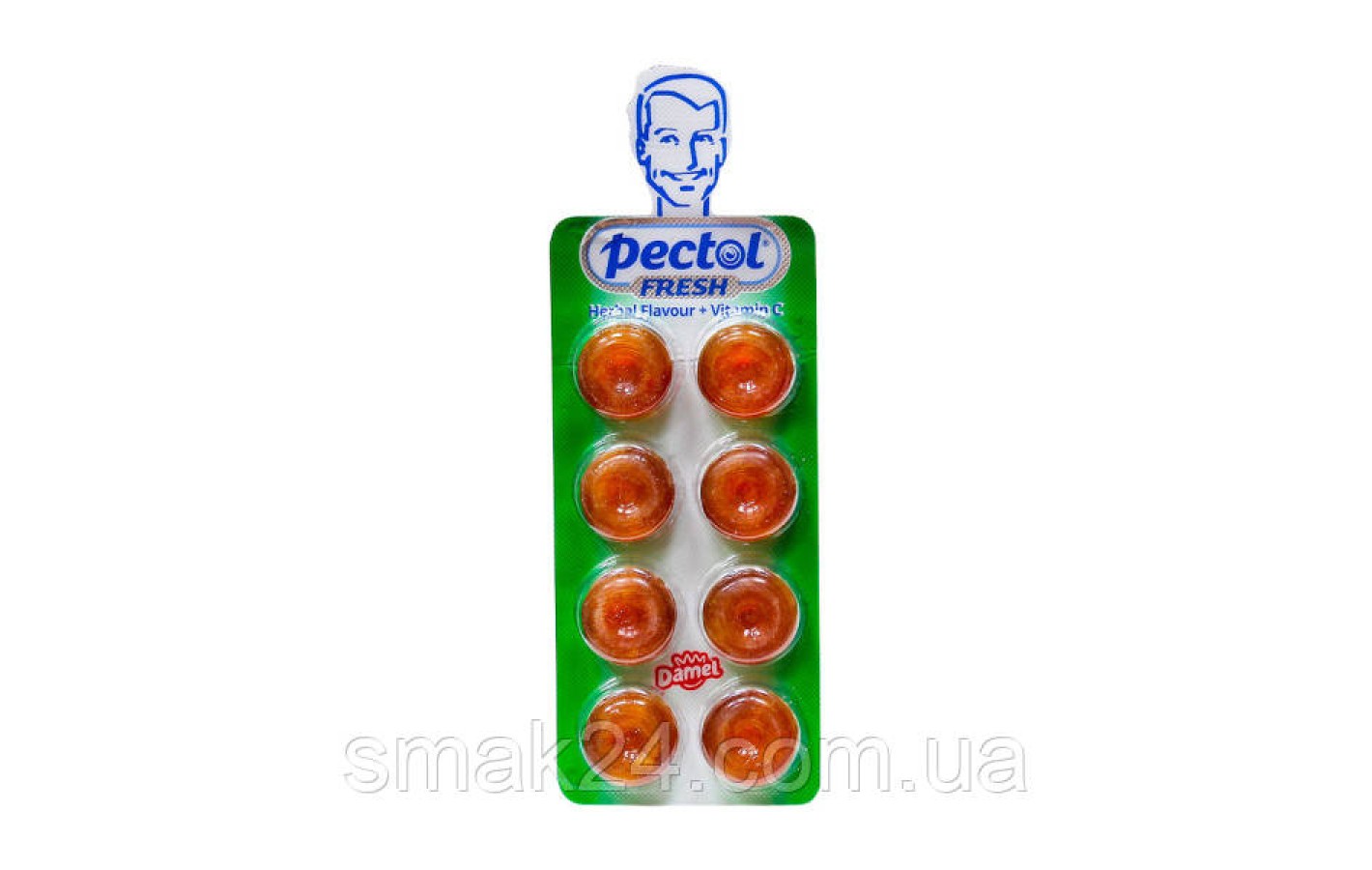 Льодяники Трав'яний смак + вітамін C Pectol Herbal Flavour + Vitamin C Damel 20 г Іспанія