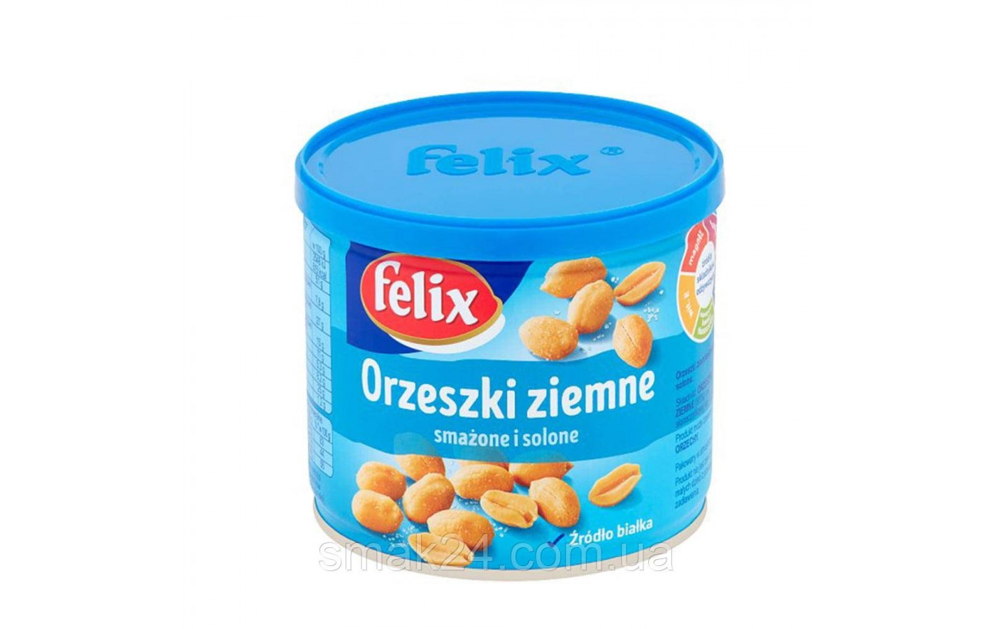 Арахис жареный БЕЗ ЖИРА БЕЗ СОЛИ Felix Orzeszki ziemne 140г ж/б Польша