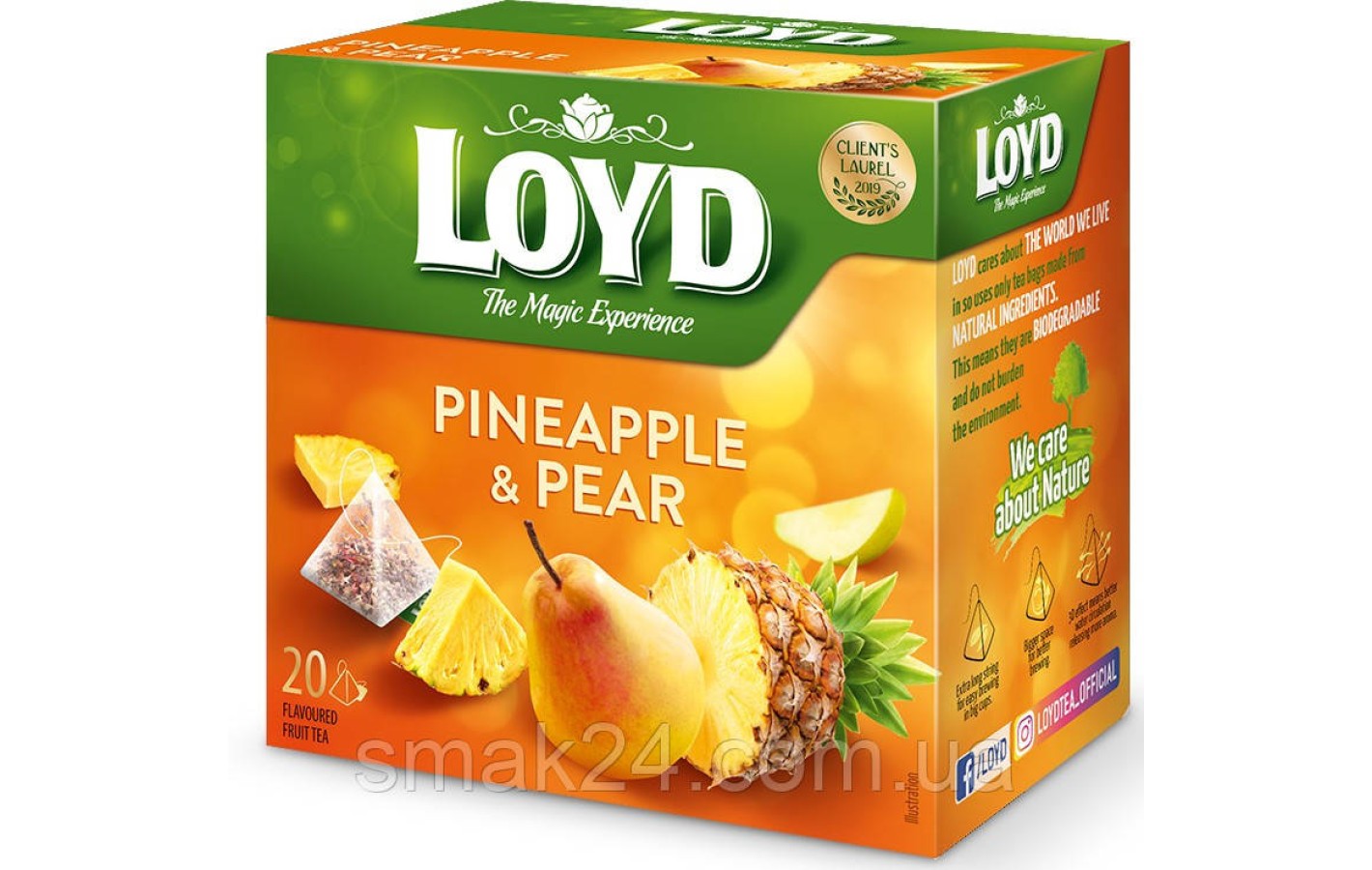 Чай с ананасом и грушей Loyd Pineapple&Pear 20 пирамидок (40г) Польша
