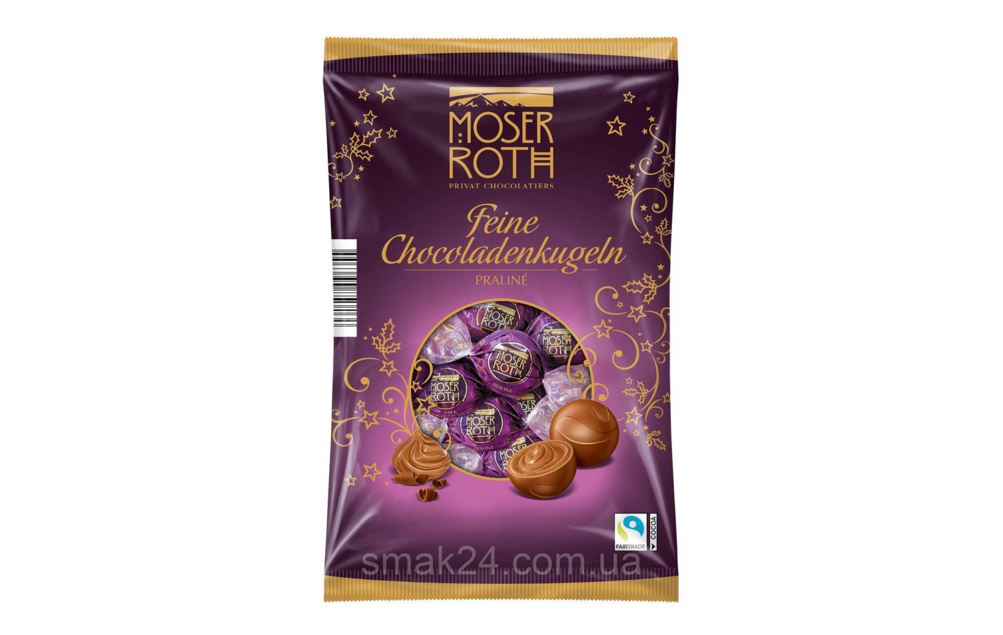 Шоколадні цукерки з начинкою  Moser Roth Praline Pralinato 150 г