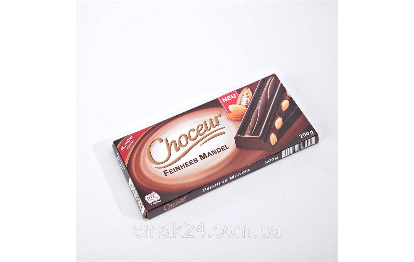 Шоколад чорний із мигдалем Choceur Feinherb Mandel Німеччина 200 г