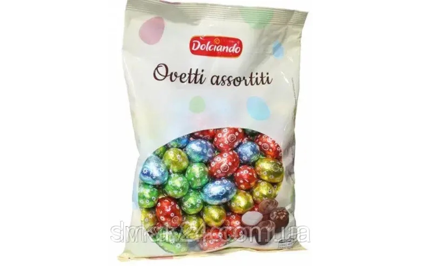 Шоколадные конфеты Ассорти Пасхальных  Яиц  Ovetti assortiti Dolciando 850г Италия