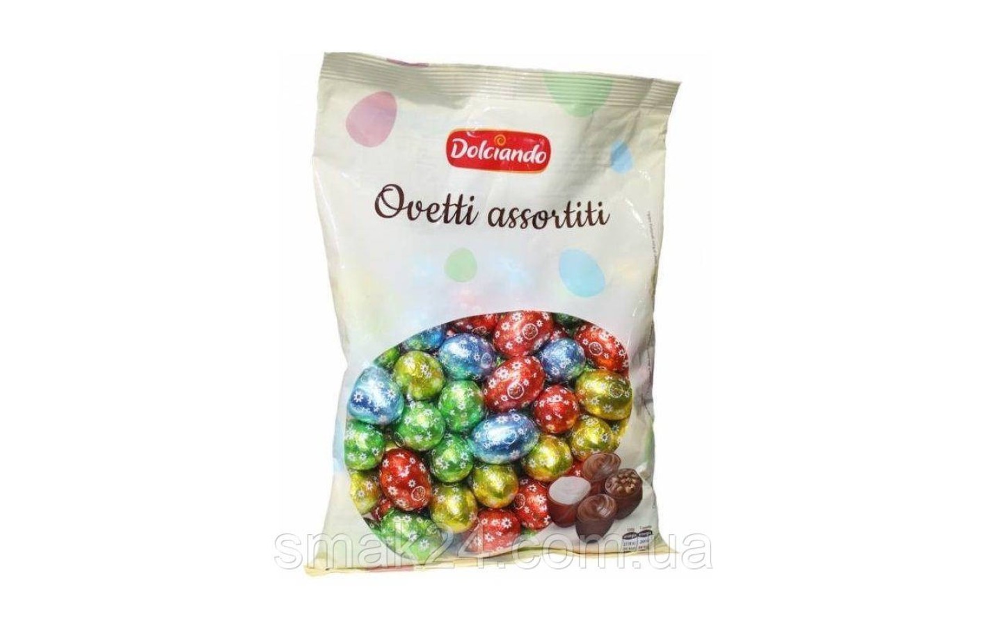 Шоколадные конфеты Ассорти Пасхальных  Яиц  Ovetti assortiti Dolciando 850г Италия