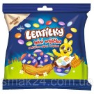 Шоколадные мини-яйца с молочным кремом и цветными драже Lentilky Orion 81г Италия